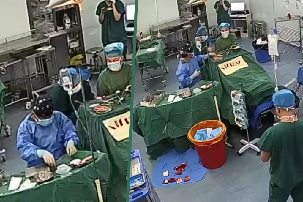 Mainland social media has been filled with praise for a doctor and his team in China who completed brain surgery on a patient despite being caught up in a powerful earthquake. Photo: SCMP composite/Baidu