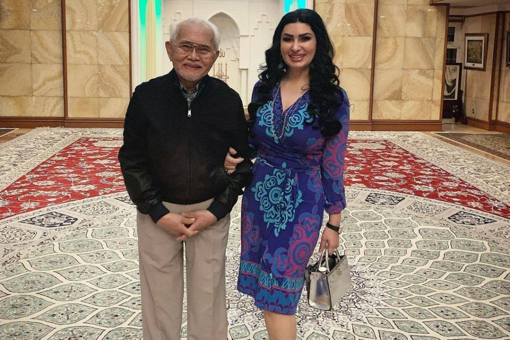 Former Sarawak governor Taib Mahmud with his wife Raghad Kurdi. Photo: Instagram/raghadtaib