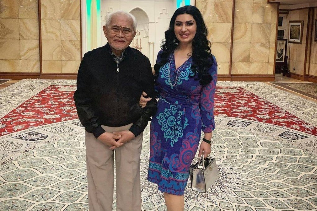 Former Sarawak governor Taib Mahmud with his wife Raghad Kurdi. Photo: Instagram/raghadtaib