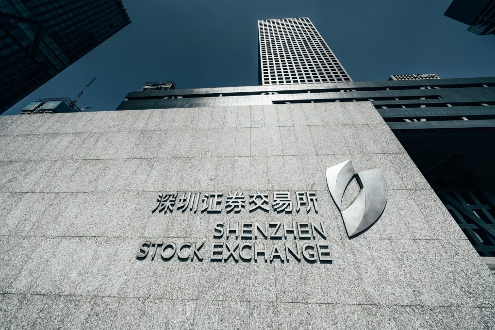 Shenzhen stock exchange in financial district of Shenzhen, China. Shenzhen stock exchange is one of the three biggest stock markets in China. Photo: Shutterstock