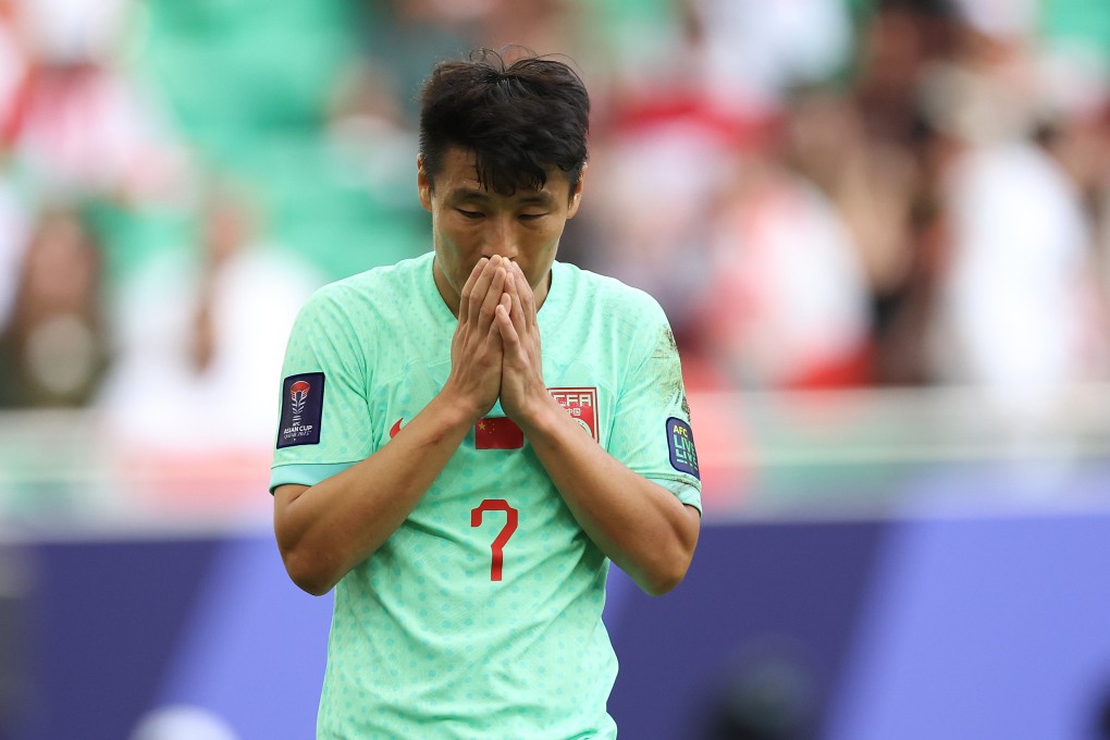 Wu Lei of China reacts after missing a chance to score during the Group A match between China and Lebanon at AFC Asian Cup Qatar 2023. Photo: Xinhua