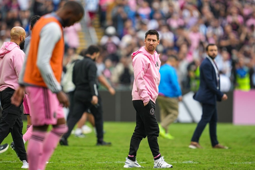 Lionel Messi (second right) is suffering from an inflamed hamstring, according to Inter Miami’s coach. Photo: Sam Tsang
