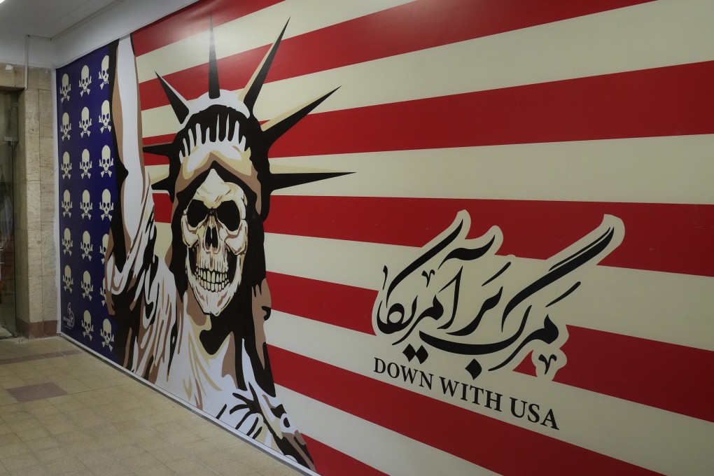 The former US embassy in Tehran, Iran, which has been turned into an anti-American museum. US porn actor Whitney Wright has travelled to Iran and visited the former embassy. Photo: AP