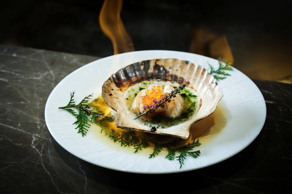 KAKURE – Lobster & Hida Wagyu Teppanyaki Course, Scallop