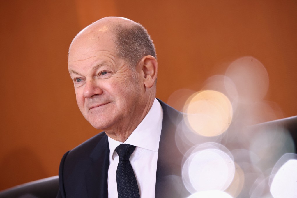 German Chancellor Olaf Scholz attends the weekly cabinet meeting at the Chancellery in Berlin on Wednesday. Photo: Reuters