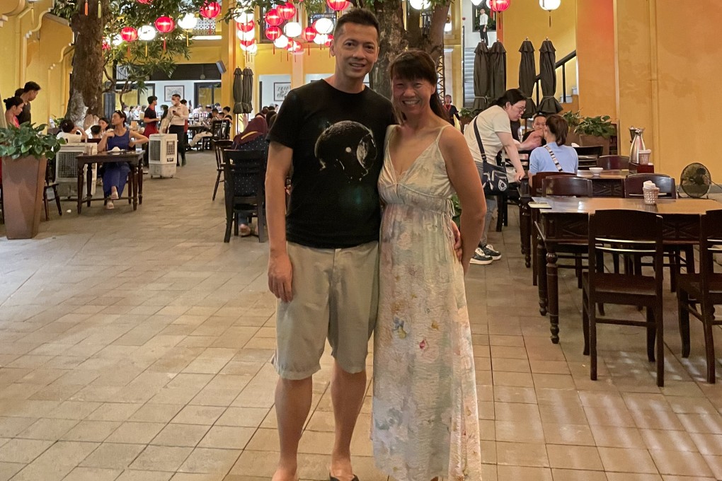 Jessie Lim with her husband. The Singaporean executive and mother of two decided she had to lose weight, and shed 34kg in 14 months through dietary changes and exercise, in the process dropping five dress sizes. Photo: Jessie Lim