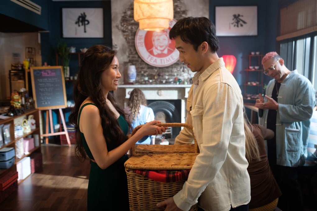 Shuang Hu (left) as Lia Ling and Yoson An as Richard Teo in a still from Amazon Prime film Five Blind Dates. Photo: John Platt