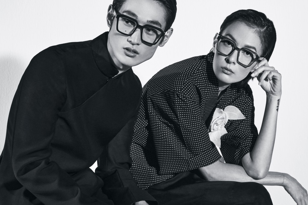 Looks from Ian Hylton’s spring/summer 24 collection. The luxury menswear line’s clothes are dripping with Chinese references, from material to cut – and they’re “actually made in China”, founder Hylton points out. Photo: Walter Chin