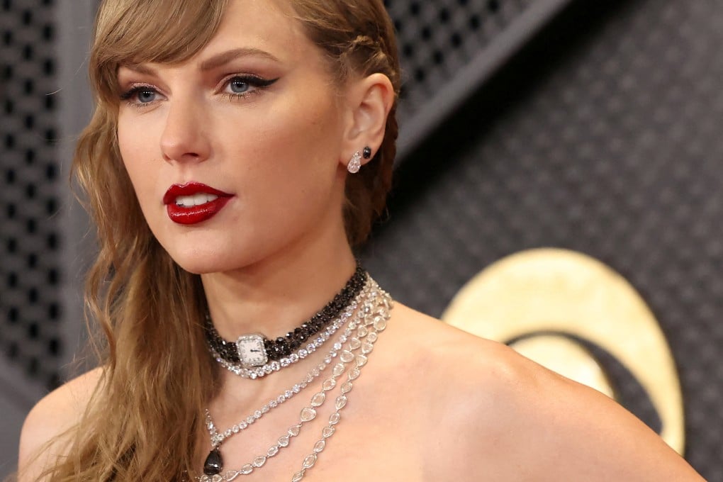 Taylor Swift at the Grammy Awards in Los Angeles on Sunday. Photo: Reuters