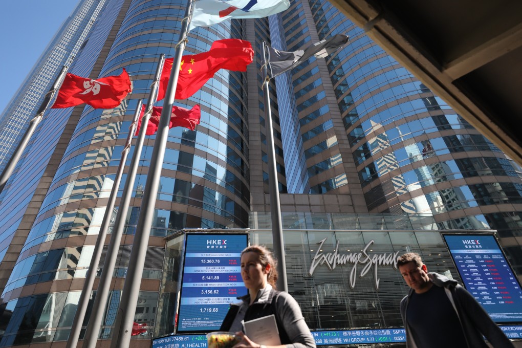 People walking outside the Exchange Square in Central, Hong Kong on January 19, 2024. Photo: Xiaomei Chen