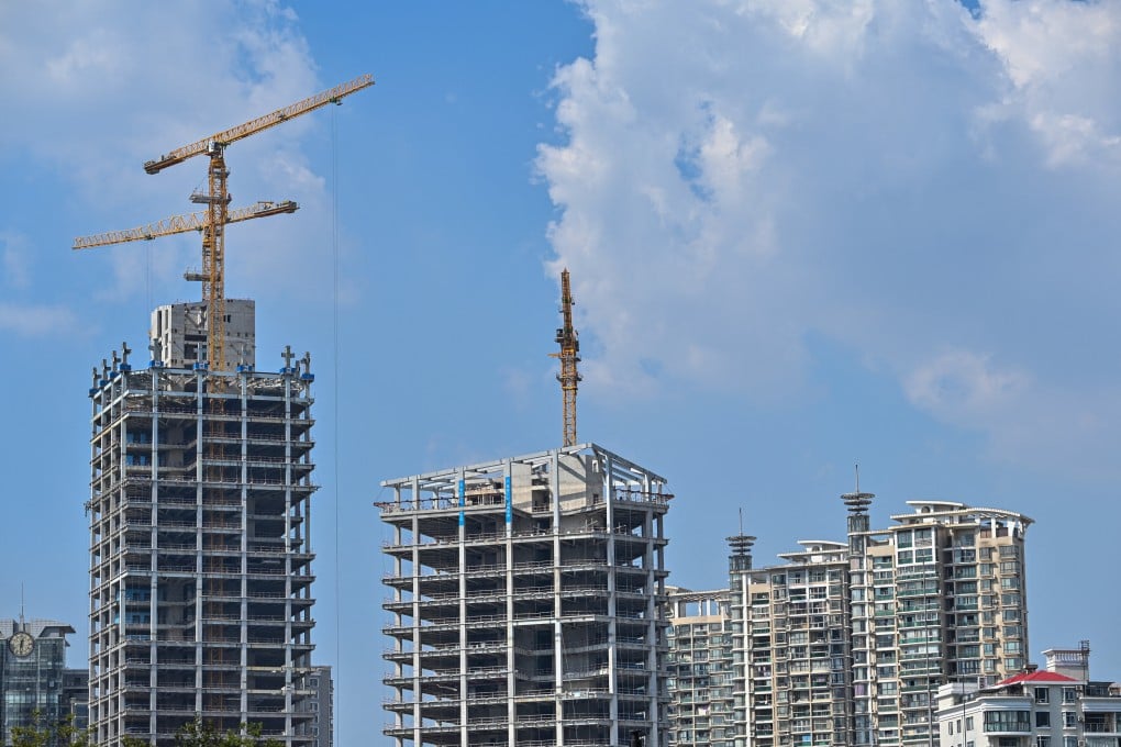 Buildings under construction in Shanghai. Photo: AFP