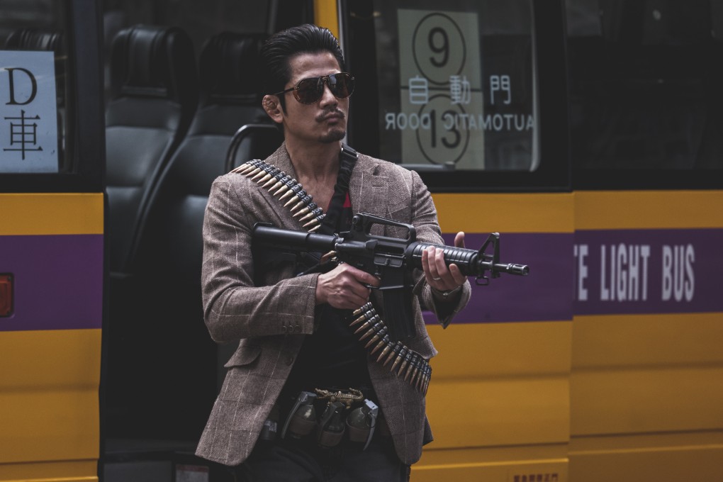 Aaron Kwok in a still from Rob N Roll (category IIB; Cantonese), directed by Albert Mak and co-starring Lam Ka-tung and Richie Jen.