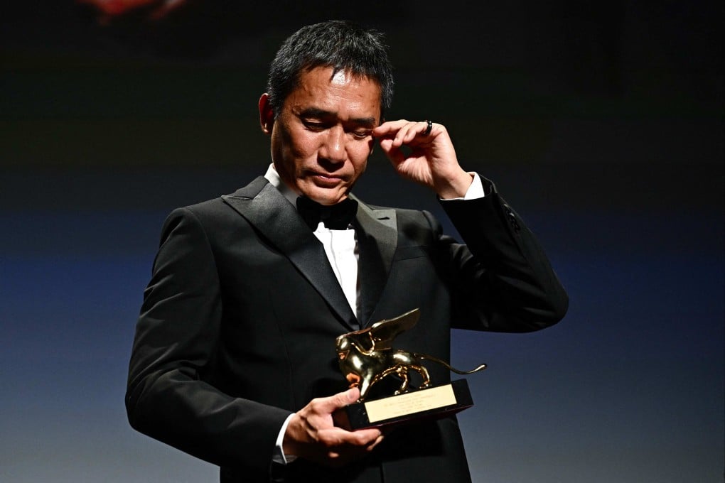 Tony Leung Chiu-wai receives the Golden Lion for Lifetime Achievement. The Hong Knog actor has worked with some top directors over the course of a 40-year career, and often talked about what he has learned from them to hone his acting craft. Photo: AFP