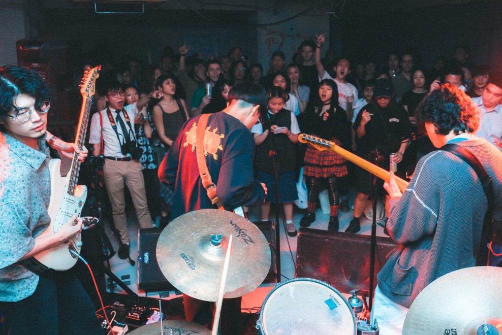 Rice’s first show in a Kowloon warehouse in April 2023. Adrianna Lee, who founded Rice to put on “guerilla” gigs, is excited to support Hong Kong’s underground rock scene. Photo: Rice/Kenji Chim