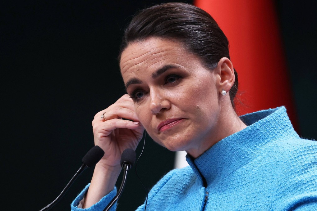 Hungarian President Katalin Novak addresses a press conference in Ankara, Turkey in March 2023. Photo: AFP