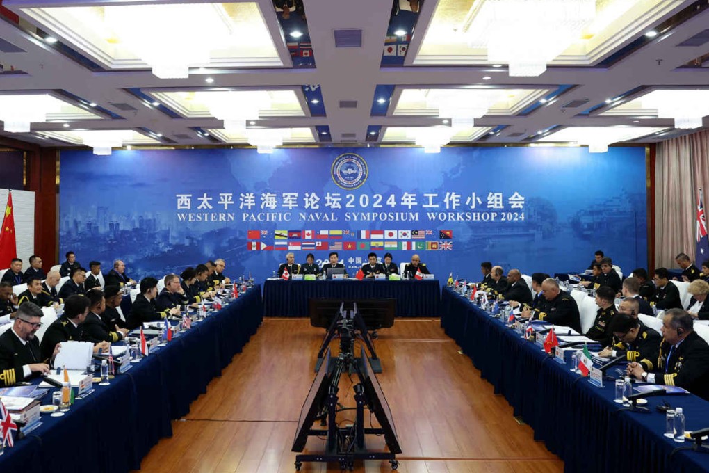 The People’s Liberation Army’s Navy hosts the Working Group meeting of the 19th Western Pacific Naval Symposium in Nanjing, China from January 16 to 18, 2024. Photo: Weibo/@PLA Navy