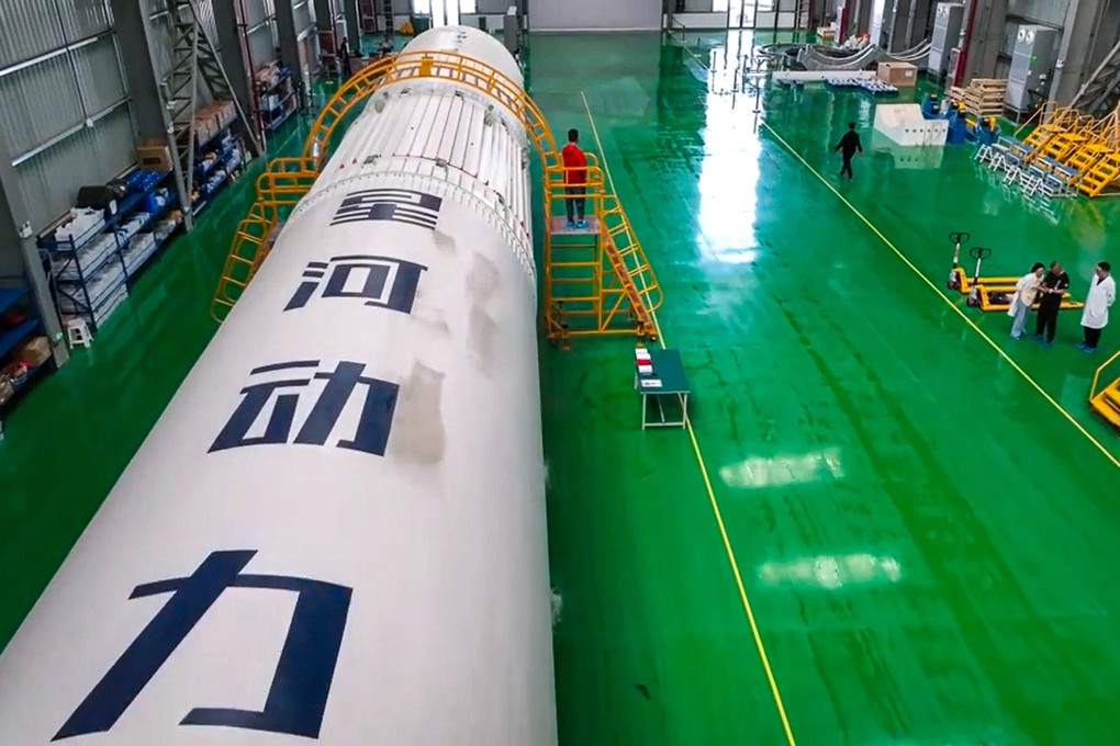 Pallas-1 is a 49-metre kerosene-liquid oxygen rocket that is designed to be used up to 50 times. Photo: Weibo
