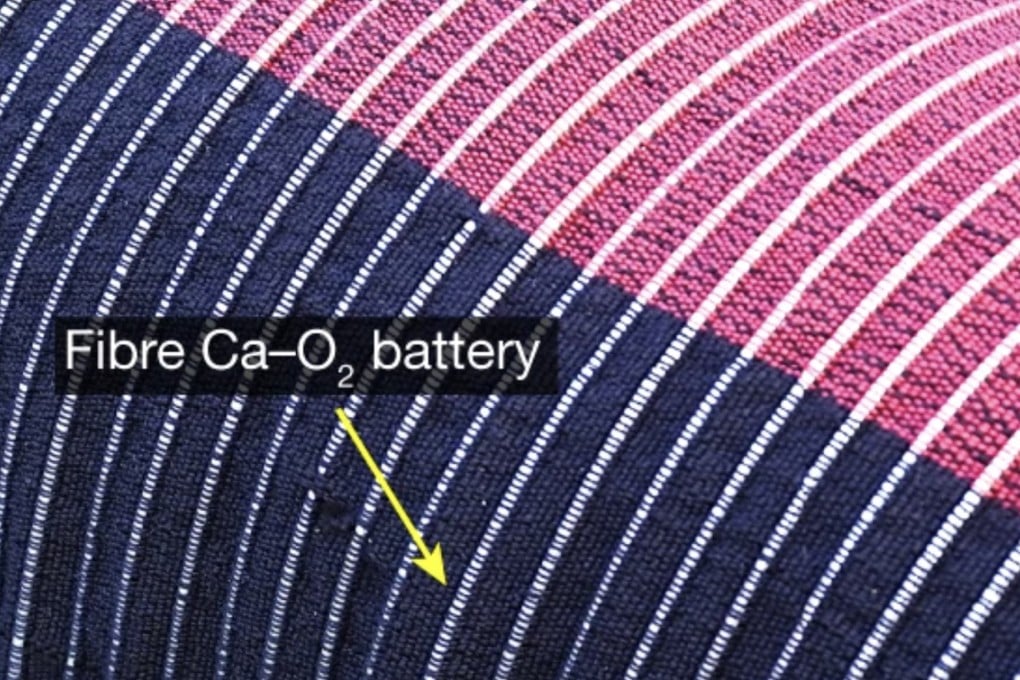 The calcium-oxygen battery is stable in air and can be made into flexible fibres to produce next-generation wearable systems, according to the scientists behind the feat. Photo: Fudan University