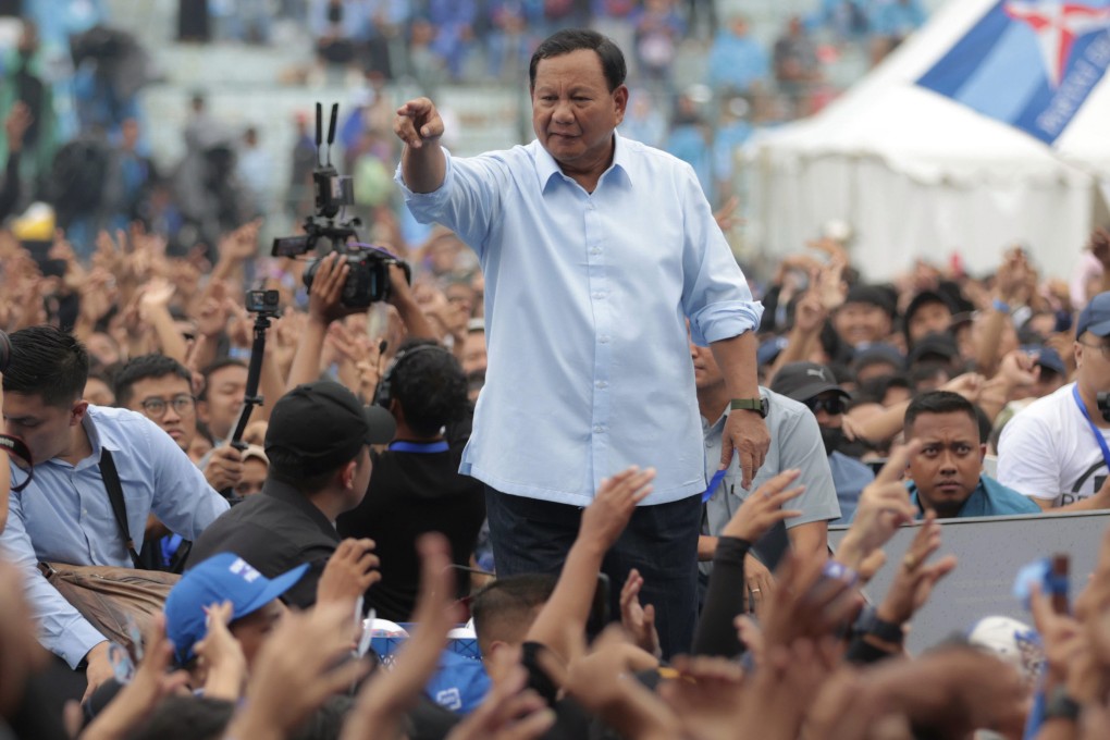 Indonesian presidential candidate Prabowo Subianto greets supporters during a campaign rally in Malang, East Java, earlier this month. Photo: AP