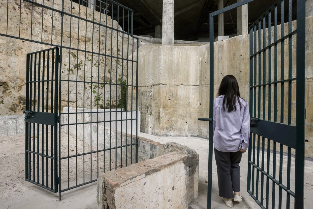 The jail cells in Block C at the former Victoria Road Detention Centre, which can be accessed via the University of Chicago’s Hong Kong campus in Pok Fu Lam. The site also tells the story of the city’s wartime defeat to the Japanese. Photo: Jonathan Wong