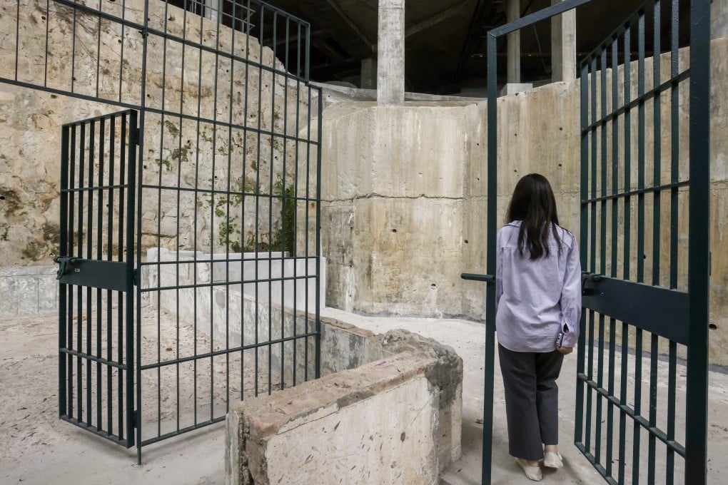 The jail cells in Block C at the former Victoria Road Detention Centre, which can be accessed via the University of Chicago’s Hong Kong campus in Pok Fu Lam. The site also tells the story of the city’s wartime defeat to the Japanese. Photo: Jonathan Wong