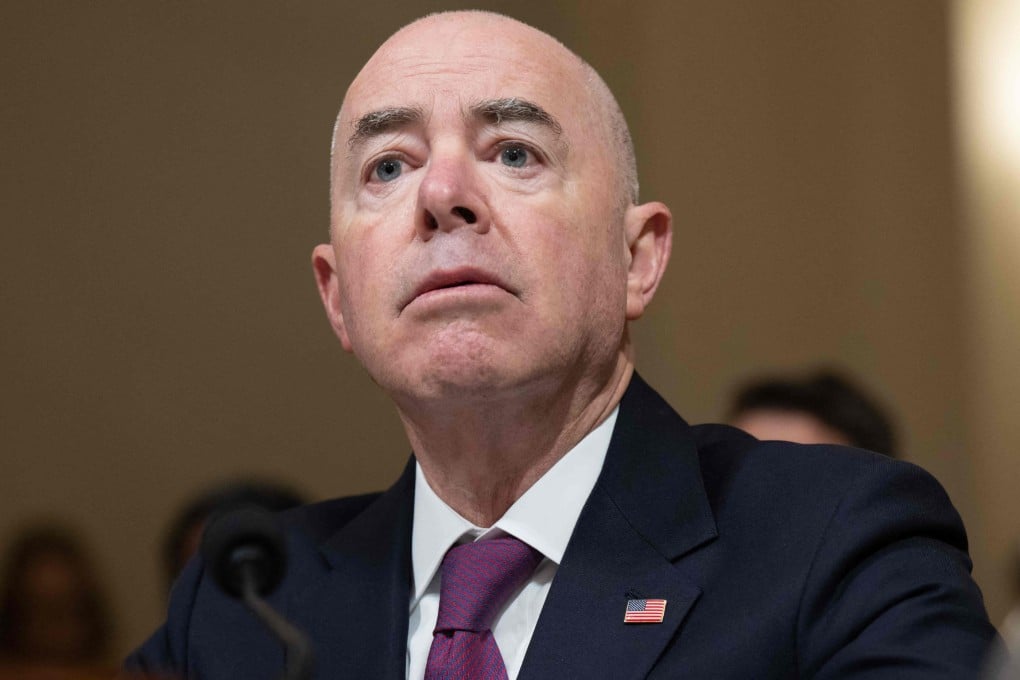 US Homeland Security Secretary Alejandro Mayorkas. File photo: AFP