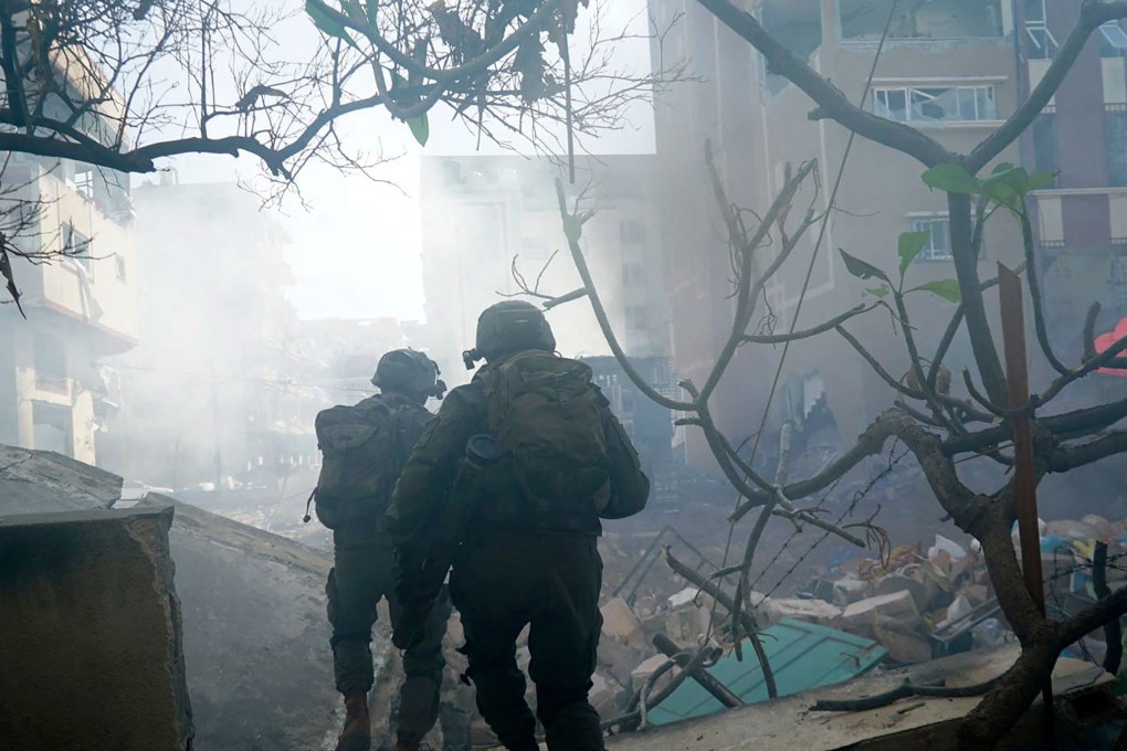The Israeli army on the ground in the Gaza Strip, amid ongoing battles between Israel and the Palestinian militant group Hamas on February 13, 2024. Photo: AFP