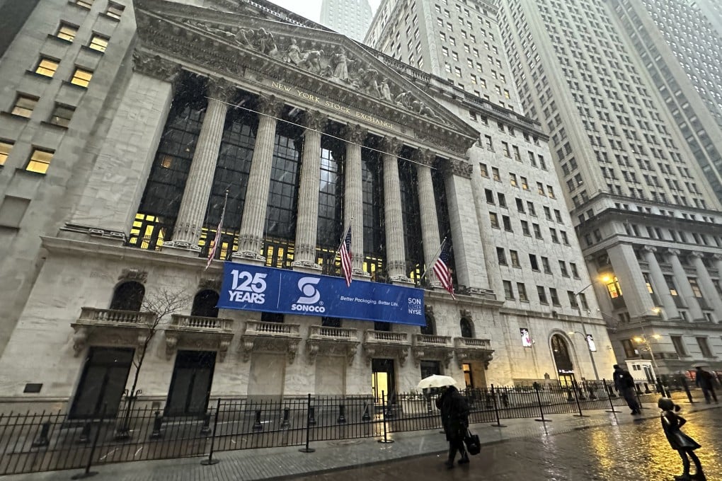 The New York Stock Exchange on Tuesday. A Congressional commission has found Chinese companies listed on US exchanges had slipped 17.5 per cent in value in 2023. Photo: AP