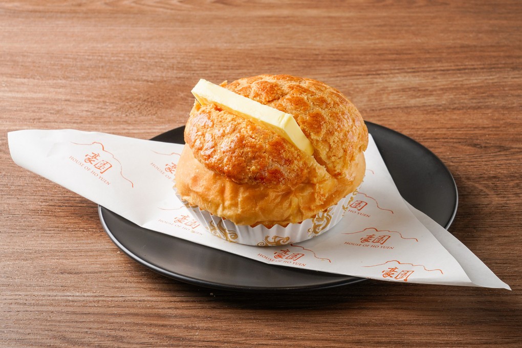 A pineapple bun with butter at Ho Yuen Cafe in Vancouver, Canada. Founder Conina Mui wants to have a chain of cafes in North America and make pineapple buns and other Hong Kong-style tea cafe favourites as popular as Japanese ramen.
 Photo: Ho Yuen Cafe