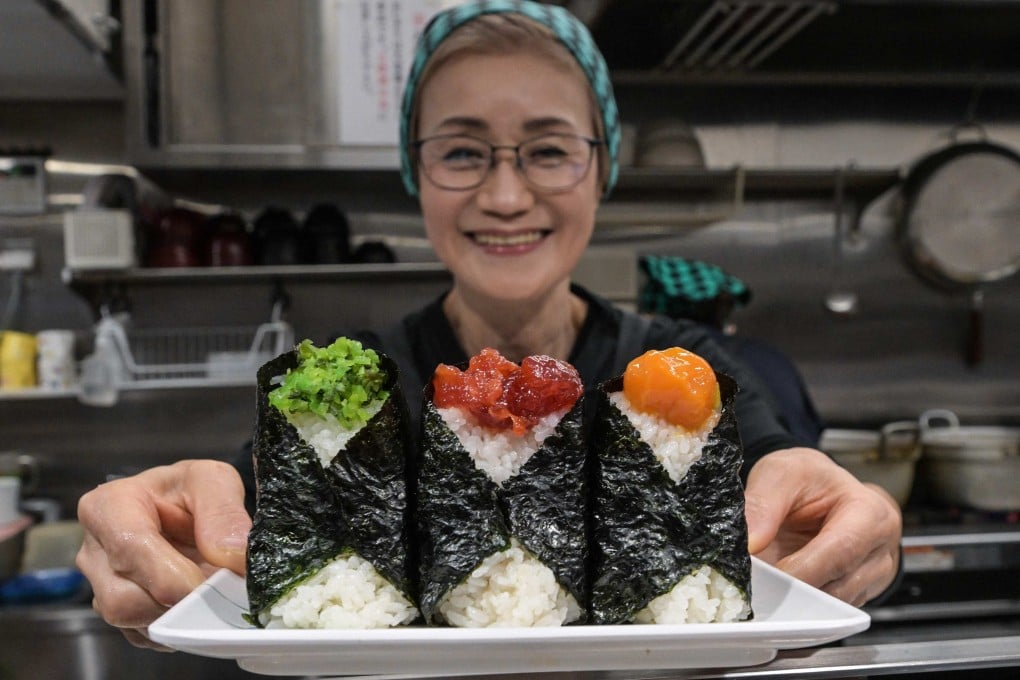 Yumiko Ukon runs Onigiri Bongo, a shop specialising in filled rice balls known as onigiri. Rice balls are rising in popularity in Japan and restaurants are struggling to keep up with demand. Photo: AFP