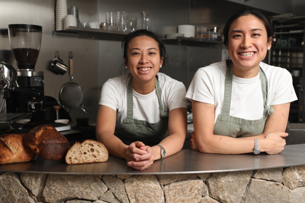 Sisters Stephanie (left) and Tiffany Tse at their bakery Cuít in Sai Kung. Cuít has upped the bakery game in Hong Kong with its flavoured sourdough bread, sandwiches and pastries. Photo: Xiaomei Chen