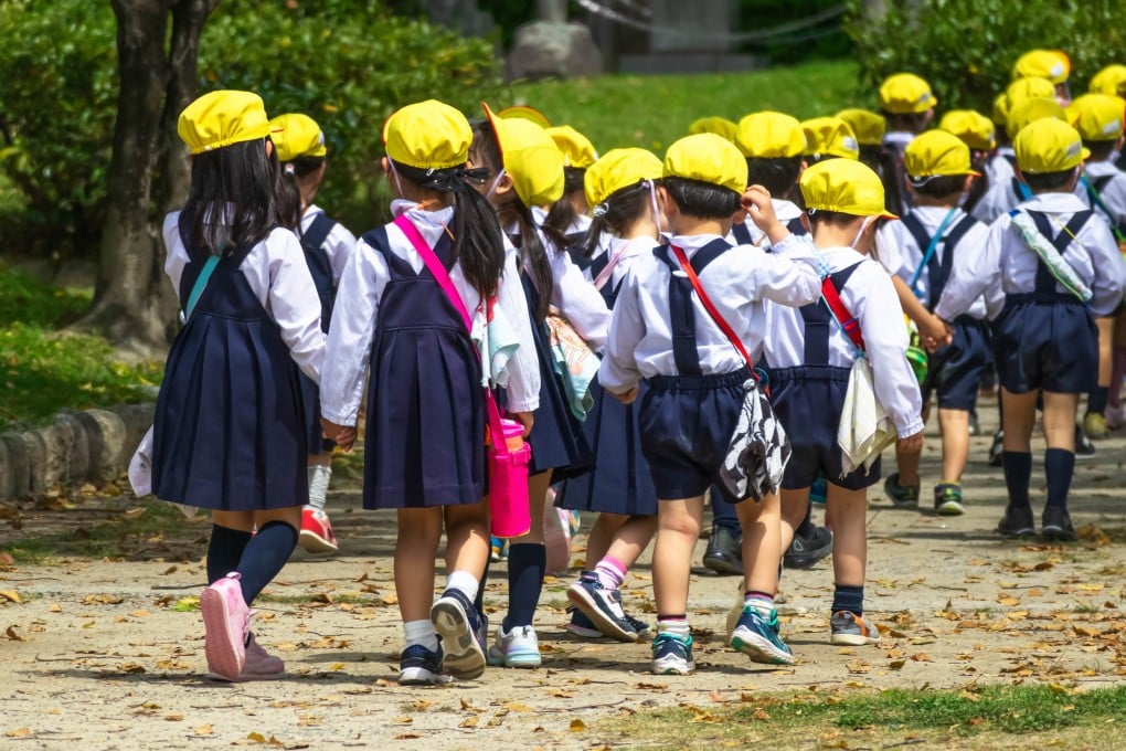 A group of young children on a field trip in Japan. Photo: Shutterstock