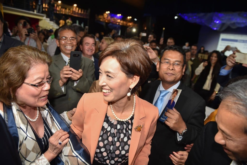 California Republican Young Kim (centre) sponsored one of the three bills passed by the US House of Representatives in Washington on Thursday. Photo: AFP