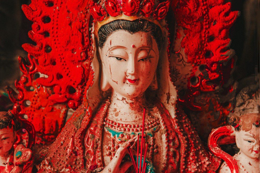 Guānyīn, by Dickie Fowler, aka Dickie Suzuki, is part of the photographer’s new exhibition, “The Art of Celestials”, at the HKCACC Gallery, which focuses on the multitude of abandoned statues of deities and demons found in Hong Kong. Photo: Dickie Suzuki