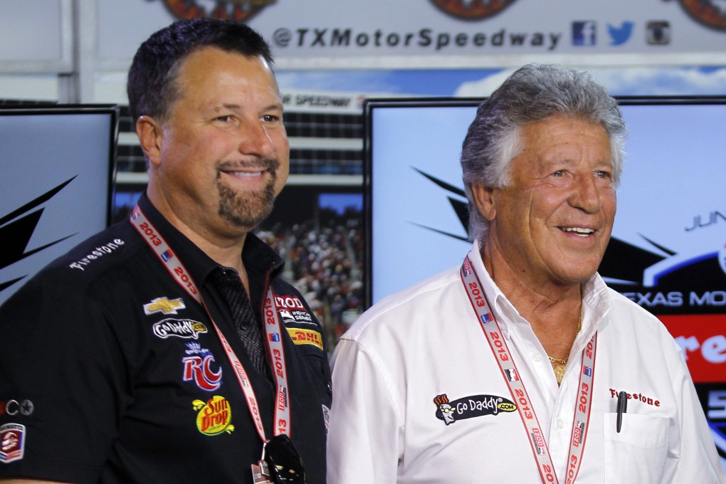 Michael Andretti (left) and his father, Mario Andretti are working on entering a team into Formula One. Photo: AP