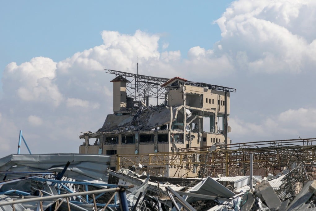 Destroyed houses are seen following an Israeli military operation at Al Maghazi refugee camp in the southern Gaza Strip on Saturday. Photo: EPA-EFE
