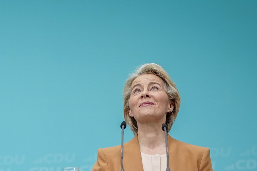 Ursula von der Leyen, President of the European Commission, attends a press conference at the Christian Democratic Union of Germany Federal Executive Committee meeting. Photo: dpa