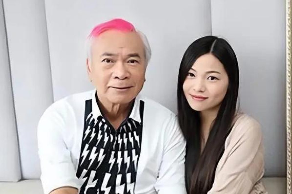 Hong Kong actor Lee Lung-kei with fiancée Wang Qingxia, who is facing charges related to overstaying in Hong Kong. Photo: Weibo/柏銘007