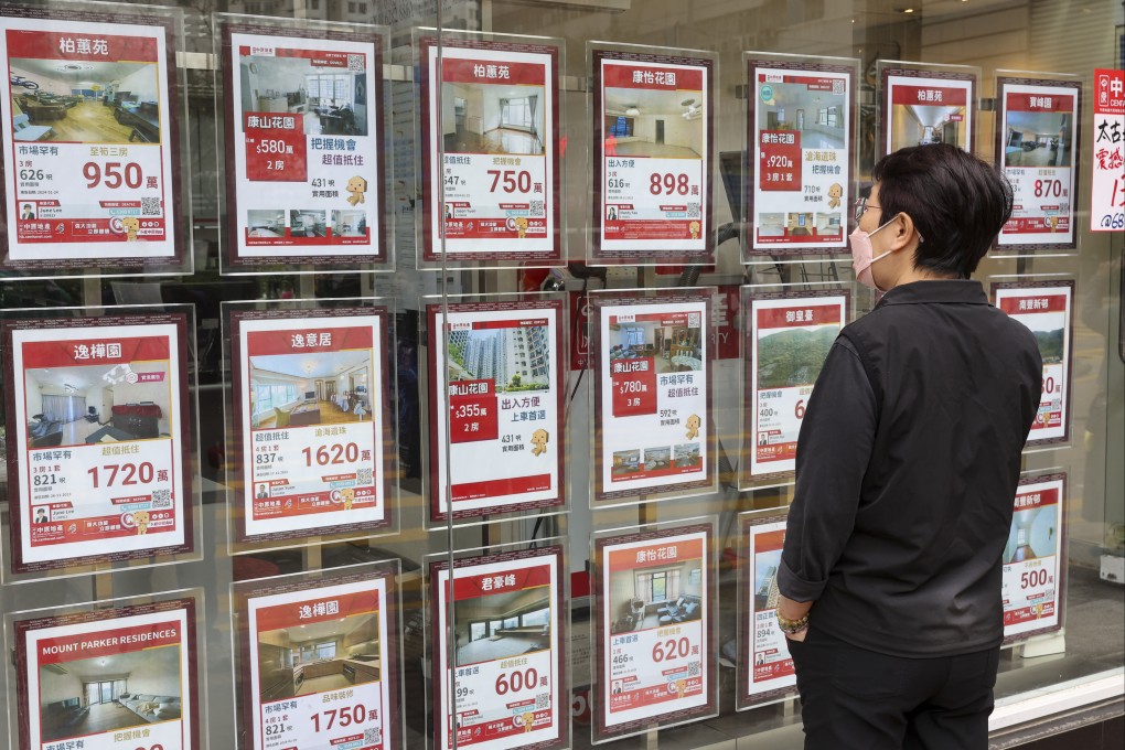 A property agency in Hong Kong’s Quarry Bay. If the government removes the cooling measures, most Hong Kong people ‘will be happy’, according to a CK Asset Holdings executive. Photo: Edmond So