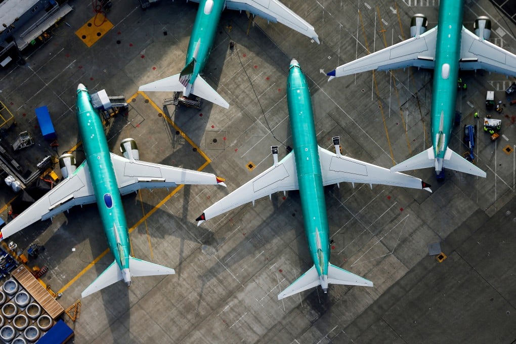 Boeing 737 Max planes are parked on the tarmac at the company’s factory in Renton, Washington, in March 2019. Photo: Reuters