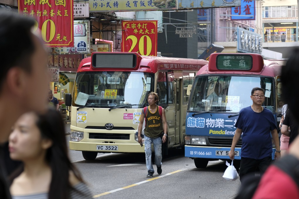Banks have towed away about 100 minibuses, according to operators. Photo: Fung Chang