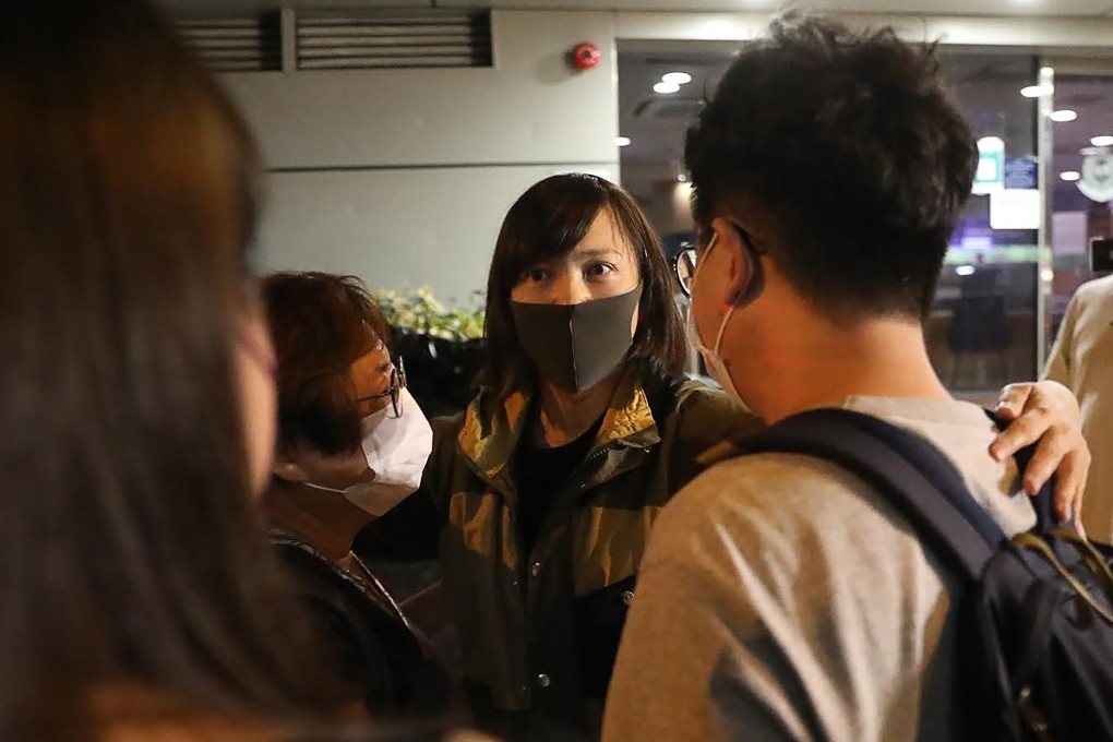 Chan Pui-man (centre), a defendant turned prosecution witness, back in June 2021. Photo: Handout