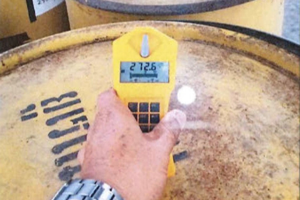 Takeshi Ebisawa told an undercover officer he had access to large quantities of nuclear materials that he sought to sell, providing photographs of materials alongside Geiger counters registering radiation. Photo: US Justice Department