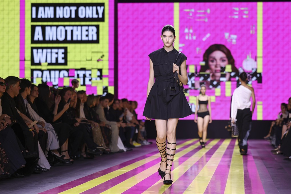 A Christian Dior collection is shown in Paris last year. The company says the Hong Kong show has been “postponed indefinitely”, but stopped short of providing any further details. Photo: AP