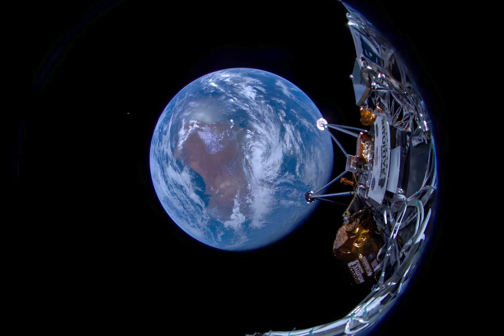 The Odysseus, seen here after its launch, will give Chinese scientists access to its cameras, letting them see the secrets of the universe in a history-making collaboration. Photo: Intuitive Machines/TNS