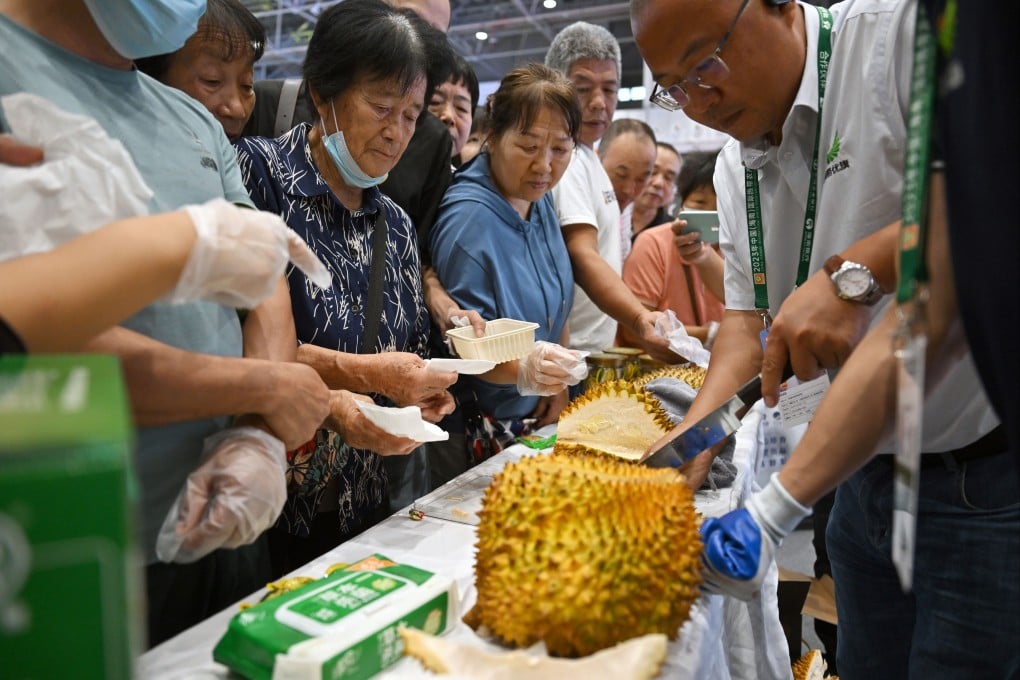 China’s appetite for the spiky, pungent durian fruit is only set to grow as the global market expands. Photo: Xinhua