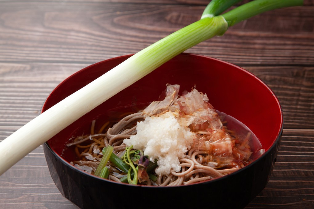 Negi soba is a specialty of the village of Ouchi Juku, in Japan’s Fukushima prefecture. Photo: Shutterstock