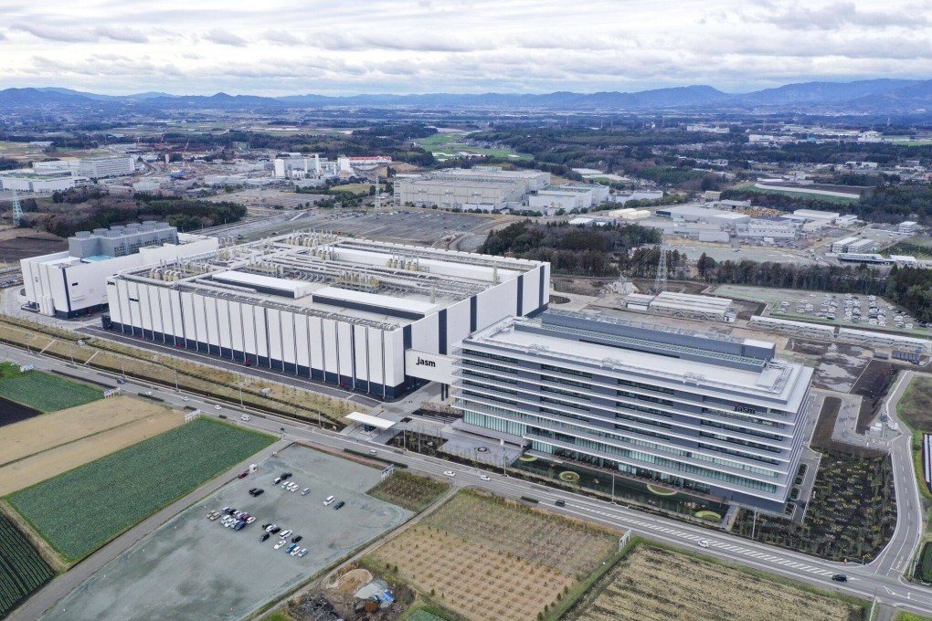 Taiwan Semiconductor Manufacturing Company’s new factory in Kikuyo, Japan’s Kumamoto prefecture. Photo: Bloomberg