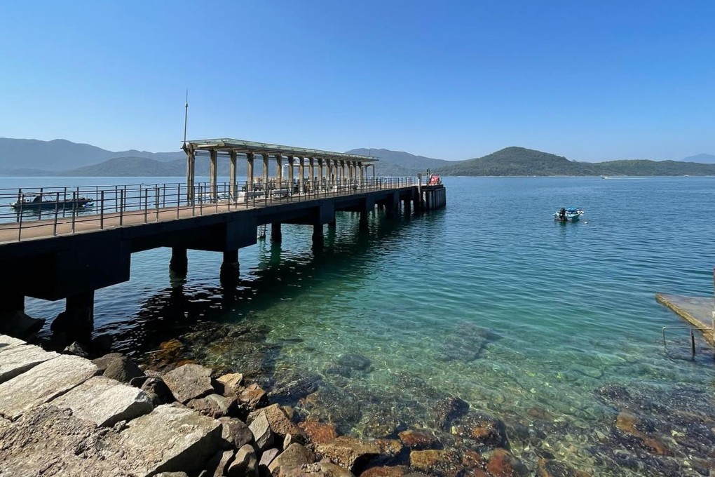 A pier at Ko Lau Wan. The paddle boarder borrowed a phone at the remote village to call police for help. Photo: Facebook