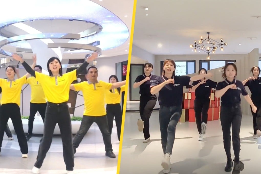 A struggling company in China which paid US$126,000 to a training company to “brainwash’” its staff into achieving better sales is demanding a refund after the strategy failed to secure a promised growth in business. Photo: SCMP composite/Douyin